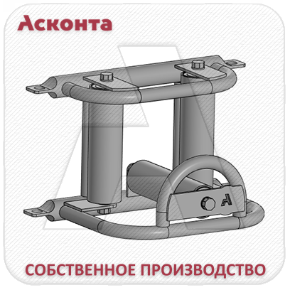 РКУ80 Угловой кабельный ролик для кабеля ⌀ до 80мм, Асконта
