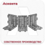 РУЛ3/250 Угловой кабельный ролик для кабельного лотка, ширина 250мм, Асконта